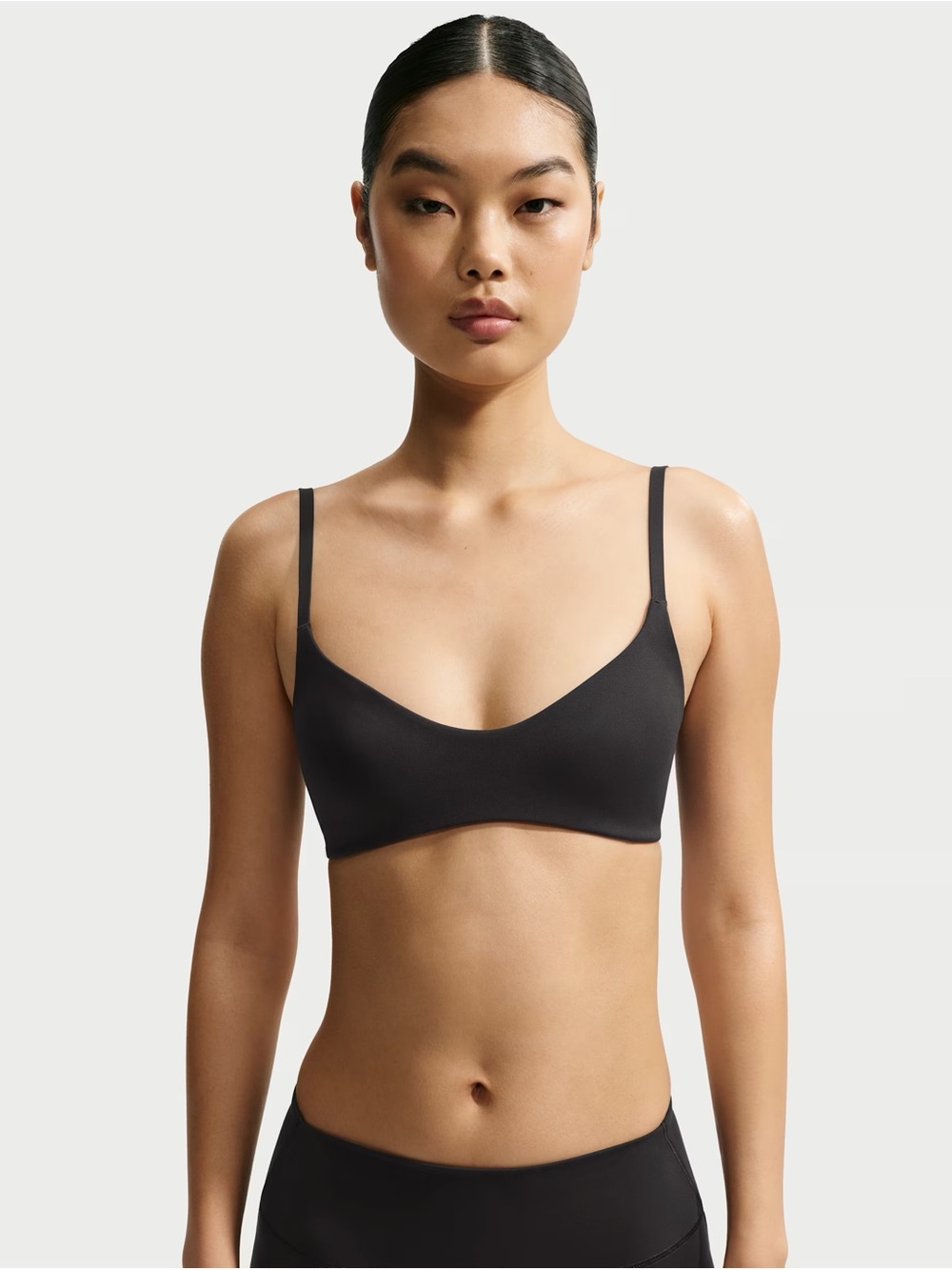 NIKE SKIMS matte micro-scoop bra - Black